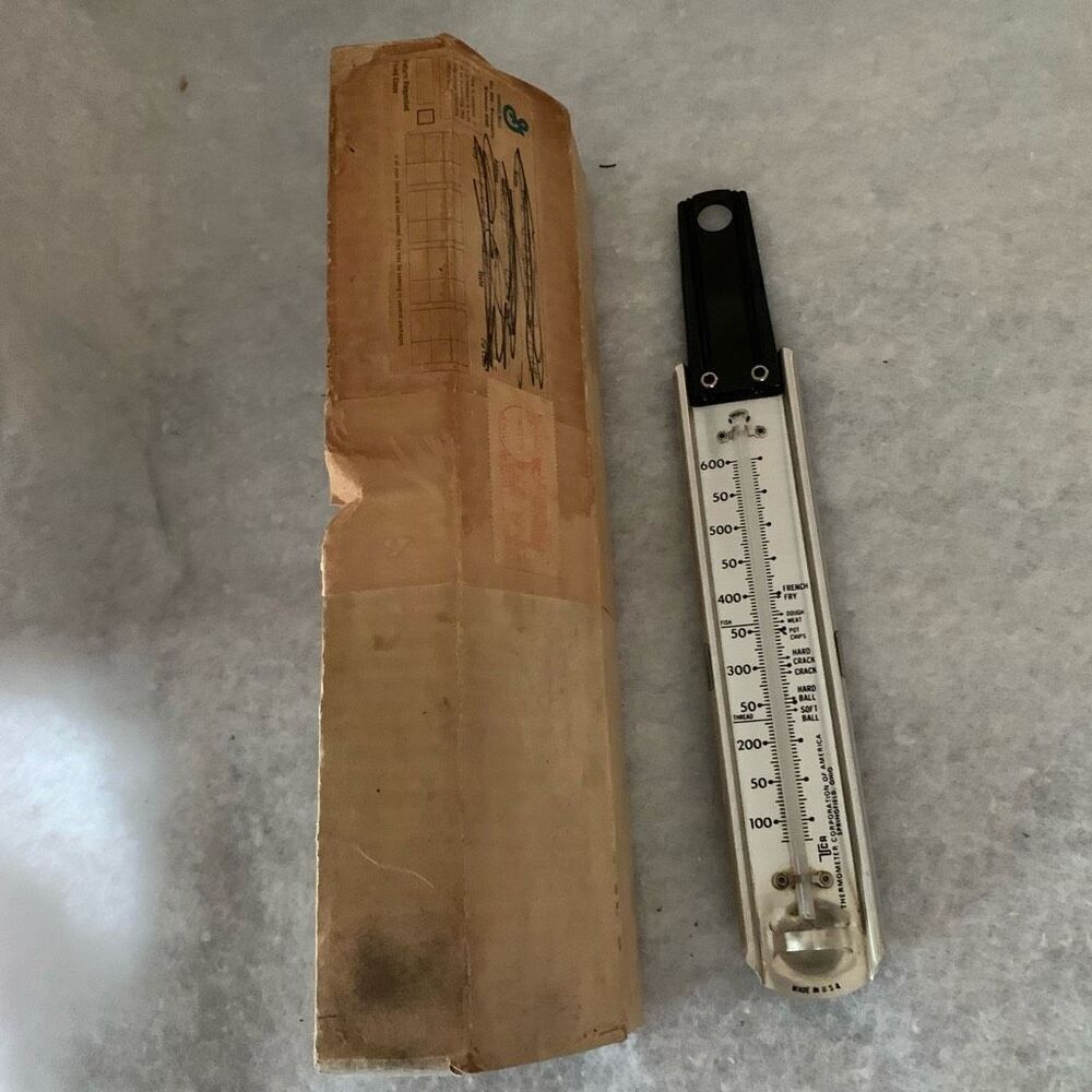 Vintage TCR Oven Thermometer In Original Box *Works*